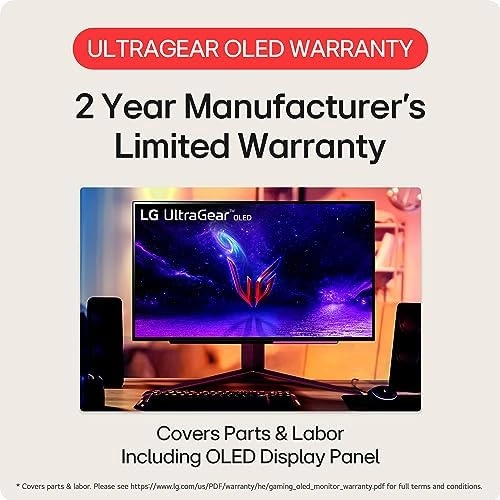 LG 27" Ultragear™ OLED QHD Gaming Monitor with 240Hz .03ms GtG & nVIDIA® G-SYNC® Compatible,Black thumbnail-15