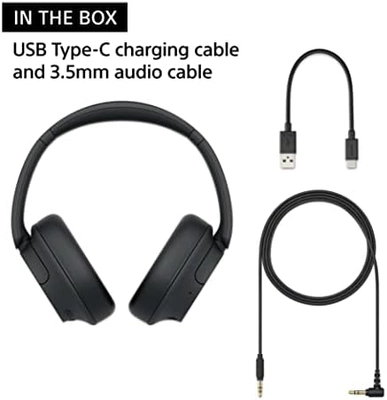 Sony WH-CH720N Noise Canceling Wireless Headphones Bluetooth Over The Ear Headset with Microphone and Alexa Built-in, Black New - Image 7