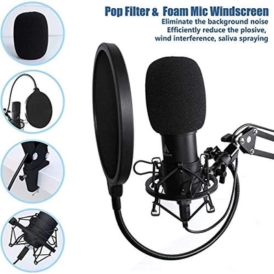 MAONO Microphone with Studio Headphone Set 192kHz/24bit Vocal Condenser Cardioid Podcast Mic Compatible with Mac and Windows, YouTube, Gaming, Live Streaming, Voice-Over (AU-A04H) - Image 5