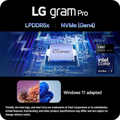 LG gram Pro 2 in1 16-inch Lightweight and Versatile Laptop, Intel Evo Edition - Intel Core Ultra 7, 16GB RAM, 1TB SSD, Black - Image 5