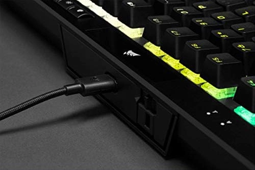 CORSAIR K70 RGB TKL – CHAMPION SERIES Tenkeyless Mechanical Gaming Keyboard - CHERRY MX SPEED Keyswitches - Durable Aluminum Frame - Per-Key RGB LED Backlighting - Detachable USB Type-C Cable, Black - Image 11