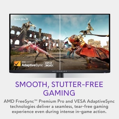 Alienware AW2725DF OLED Gaming Monitor - 26.7-inch Quantom-Dot WQHD (2560x1440) 360Hz 0.03Ms Display, AMD FreeSync Premium Pro, HDMI/DP/USB 3.2 Gen1, Height/Tilt/Swivel/Pivot Adjustability - Black - Image 2