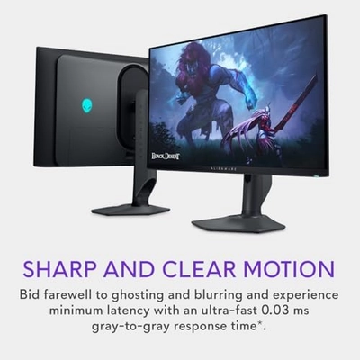 Alienware AW2725DF OLED Gaming Monitor - 26.7-inch Quantom-Dot WQHD (2560x1440) 360Hz 0.03Ms Display, AMD FreeSync Premium Pro, HDMI/DP/USB 3.2 Gen1, Height/Tilt/Swivel/Pivot Adjustability - Black - Image 6