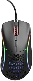 Glorious Gaming Model D Wired Gaming Mouse - 68g Superlight Honeycomb Design, RGB, Ergonomic, Pixart 3360 Sensor, Omron Switches, PTFE Feet, 6 Buttons - Matte Black thumbnail-1