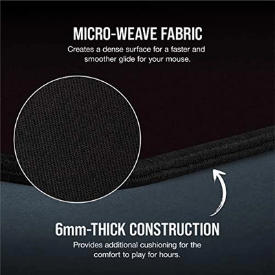 Corsair MM350 PRO Premium Spill-Proof Cloth Gaming Mouse Pad – Extended XL - Black - Image 4