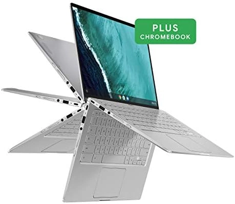 ASUS Chromebook Flip C434 2-In-1 Laptop, 14" Full HD Touchscreen 4-Way NanoEdge, Intel Core M3-8100Y Processor, 4GB RAM, 64GB eMMC Storage, All-Metal Body, Backlit KB, Chrome OS- C434TA-DSM4T, Silver - Image 3
