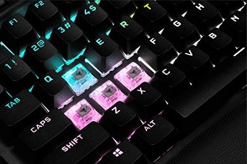 CORSAIR K70 RGB TKL – CHAMPION SERIES Tenkeyless Mechanical Gaming Keyboard - CHERRY MX SPEED Keyswitches - Durable Aluminum Frame - Per-Key RGB LED Backlighting - Detachable USB Type-C Cable, Black - Image 12