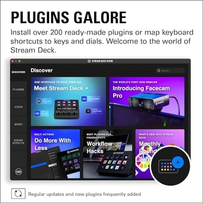 Elgato Stream Deck +, Audio Mixer, Production Console and Studio Controller for Content Creators, Streaming, Gaming, with customizable touch strip dials and LCD keys, works with Mac and PC - Image 7