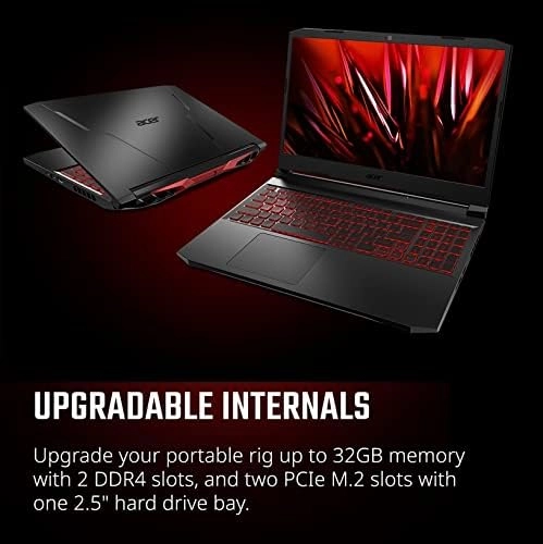 Acer Nitro 5 AN515-57-79TD Gaming Laptop | Intel Core i7-11800H | NVIDIA GeForce RTX 3050 Ti Laptop GPU | 15.6" FHD 144Hz IPS Display | 8GB DDR4 | 512GB NVMe SSD | Killer Wi-Fi 6 | Backlit Keyboard thumbnail-6